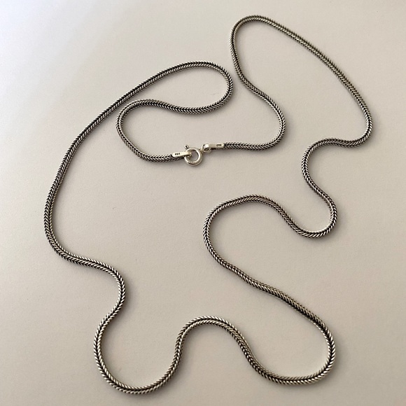 Unisex 925 silver 2mm 23” necklace thick chain - Picture 5 of 5